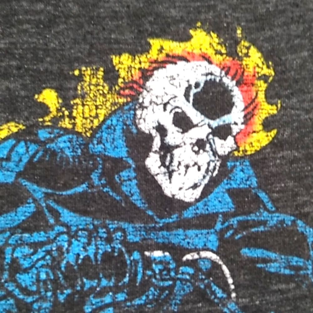 SALE! Vtg Marcel Ghost Rider Mad Engine Unisex Shirt Sz.S (BX51) - Picture 3 of 8